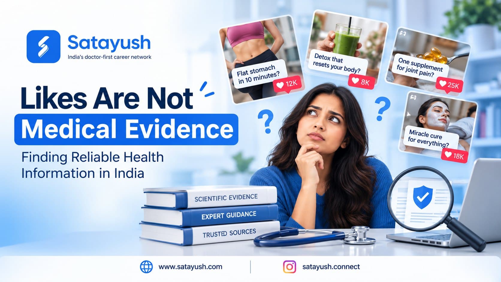 Likes Are Not Medical Evidence: Finding Reliable Health Information in India